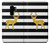S2794 Black and White Striped Deer Gold Sparkles Etui Coque Housse pour Samsung Galaxy S9 Plus