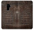 S2850 Brown Skin Alligator Graphic Printed Etui Coque Housse pour Samsung Galaxy S9 Plus