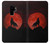 S2955 Wolf Howling Red Moon Etui Coque Housse pour Samsung Galaxy S9 Plus