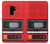 S3204 Red Cassette Recorder Graphic Etui Coque Housse pour Samsung Galaxy S9 Plus