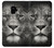 S1352 Lion Face Etui Coque Housse pour Samsung Galaxy S9