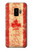 S1603 Canada Flag Old Vintage Etui Coque Housse pour Samsung Galaxy S9