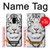 S2553 Tigre blanc Etui Coque Housse pour Samsung Galaxy S9