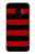 S2638 Black and Red Striped Etui Coque Housse pour Samsung Galaxy S9