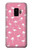 S2858 Pink Flamingo Pattern Etui Coque Housse pour Samsung Galaxy S9