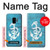 S3053 Marin Blue Anchor Etui Coque Housse pour Samsung Galaxy S9