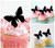 TA0003 Butterfly Cupcake Toppers Acrylique De Mariage Joyeux anniversaire pour Gâteau Partie Décoration 10 Pièces