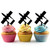 TA0045 War Airplane Cupcake Toppers Acrylique De Mariage Joyeux anniversaire pour Gâteau Partie Décoration 10 Pièces