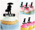 TA0061 Homme d'affaires avec un parapluie Cupcake Toppers Acrylique De Mariage Joyeux anniversaire pour Gâteau Partie Décoration 10 Pièces