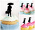 TA0061 Business Man with an Umbrella Cupcake Toppers Acrylique De Mariage Joyeux anniversaire pour Gâteau Partie Décoration 10 Pièces