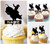 TA0086 BullCombattant espagnol Cupcake Toppers Acrylique De Mariage Joyeux anniversaire pour Gâteau Partie Décoration 10 Pièces