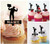 TA0090 Homme d'affaires Acclamation Cupcake Toppers Acrylique De Mariage Joyeux anniversaire pour Gâteau Partie Décoration 10 Pièces
