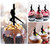 TA0117 Sexy Girl Pole Dance Cupcake Toppers Acrylique De Mariage Joyeux anniversaire pour Gâteau Partie Décoration 10 Pièces