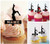 TA0132 Sexy Pole Dance Fille Cupcake Toppers Acrylique De Mariage Joyeux anniversaire pour Gâteau Partie Décoration 10 Pièces