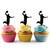TA0147 Basketball Slam Dunk Cupcake Toppers Acrylique De Mariage Joyeux anniversaire pour Gâteau Partie Décoration 10 Pièces