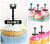 TA0174 Clé Cupcake Toppers Acrylique De Mariage Joyeux anniversaire pour Gâteau Partie Décoration 10 Pièces