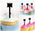 TA0175 Key Cupcake Toppers Acrylique De Mariage Joyeux anniversaire pour Gâteau Partie Décoration 10 Pièces