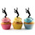 TA0191 Tennis Serve Cupcake Toppers Acrylique De Mariage Joyeux anniversaire pour Gâteau Partie Décoration 10 Pièces
