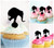 TA0325 Circus Elephant Cupcake Toppers Acrylique De Mariage Joyeux anniversaire pour Gâteau Partie Décoration 10 Pièces