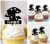 TA0396 Alice au pays des merveilles champignons Cupcake Toppers Acrylique De Mariage Joyeux anniversaire pour Gâteau Partie Décoration 10 Pièces