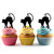 TA0416 Black Cat Halloween Cupcake Toppers Acrylique De Mariage Joyeux anniversaire pour Gâteau Partie Décoration 10 Pièces