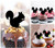 TA0427 Squirrel Cupcake Toppers Acrylique De Mariage Joyeux anniversaire pour Gâteau Partie Décoration 10 Pièces