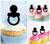 TA0448 Baby Pacifier Cupcake Toppers Acrylique De Mariage Joyeux anniversaire pour Gâteau Partie Décoration 10 Pièces