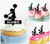 TA0454 pom-pom girl Vive Cupcake Toppers Acrylique De Mariage Joyeux anniversaire pour Gâteau Partie Décoration 10 Pièces