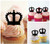 TA0460 Crown Cupcake Toppers Acrylique De Mariage Joyeux anniversaire pour Gâteau Partie Décoration 10 Pièces
