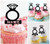 TA0493 Bague diamant mariage Cupcake Toppers Acrylique De Mariage Joyeux anniversaire pour Gâteau Partie Décoration 10 Pièces