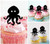TA0503 Devilfish Squid Cupcake Toppers Acrylique De Mariage Joyeux anniversaire pour Gâteau Partie Décoration 10 Pièces