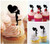 TA0512 Woman Love Cupcake Toppers Acrylique De Mariage Joyeux anniversaire pour Gâteau Partie Décoration 10 Pièces