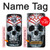 S0223 crâne Tatouage Etui Coque Housse pour Motorola Moto X4