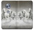 S0933 White Horses Etui Coque Housse pour Motorola Moto X4