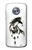 S1031 Horse Paintbrush Etui Coque Housse pour Motorola Moto X4