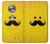 S1145 Yellow Mustache Sun Etui Coque Housse pour Motorola Moto X4
