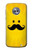 S1145 Yellow Mustache Sun Etui Coque Housse pour Motorola Moto X4