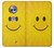 S1146 Yellow Sun Smile Etui Coque Housse pour Motorola Moto X4