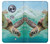 S1377 Ocean Sea Turtle Etui Coque Housse pour Motorola Moto X4