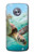 S1377 Ocean Sea Turtle Etui Coque Housse pour Motorola Moto X4