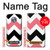 S1849 Rose Noir Chevron Zigzag Etui Coque Housse pour Motorola Moto X4