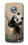 S2210 Panda Fluffy Art Painting Etui Coque Housse pour Motorola Moto X4