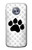 S2355 Paw Foot Print Etui Coque Housse pour Motorola Moto X4