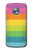 S2363 Rainbow Pattern Etui Coque Housse pour Motorola Moto X4