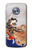 S2496 Japan Art Utagawa Kuniyoshi Tamatori Etui Coque Housse pour Motorola Moto X4