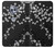 S2544 Japanese Kimono Style Black Flower Pattern Etui Coque Housse pour Motorola Moto X4