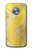 S2713 Yellow Snake Skin Graphic Printed Etui Coque Housse pour Motorola Moto X4