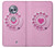 S2847 Pink Retro Rotary Phone Etui Coque Housse pour Motorola Moto X4