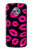S2933 Pink Lips Kisses on Black Etui Coque Housse pour Motorola Moto X4