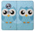 S3029 Cute Blue Owl Etui Coque Housse pour Motorola Moto X4